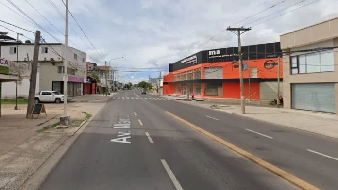 El trágico accidente ocurrió en la esquina de Maipú y Paula Albarracín, en la ciudad de Corrientes (Imagen Google Street View).