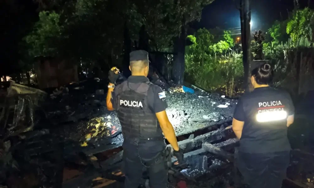Incendio y tragedia familiar