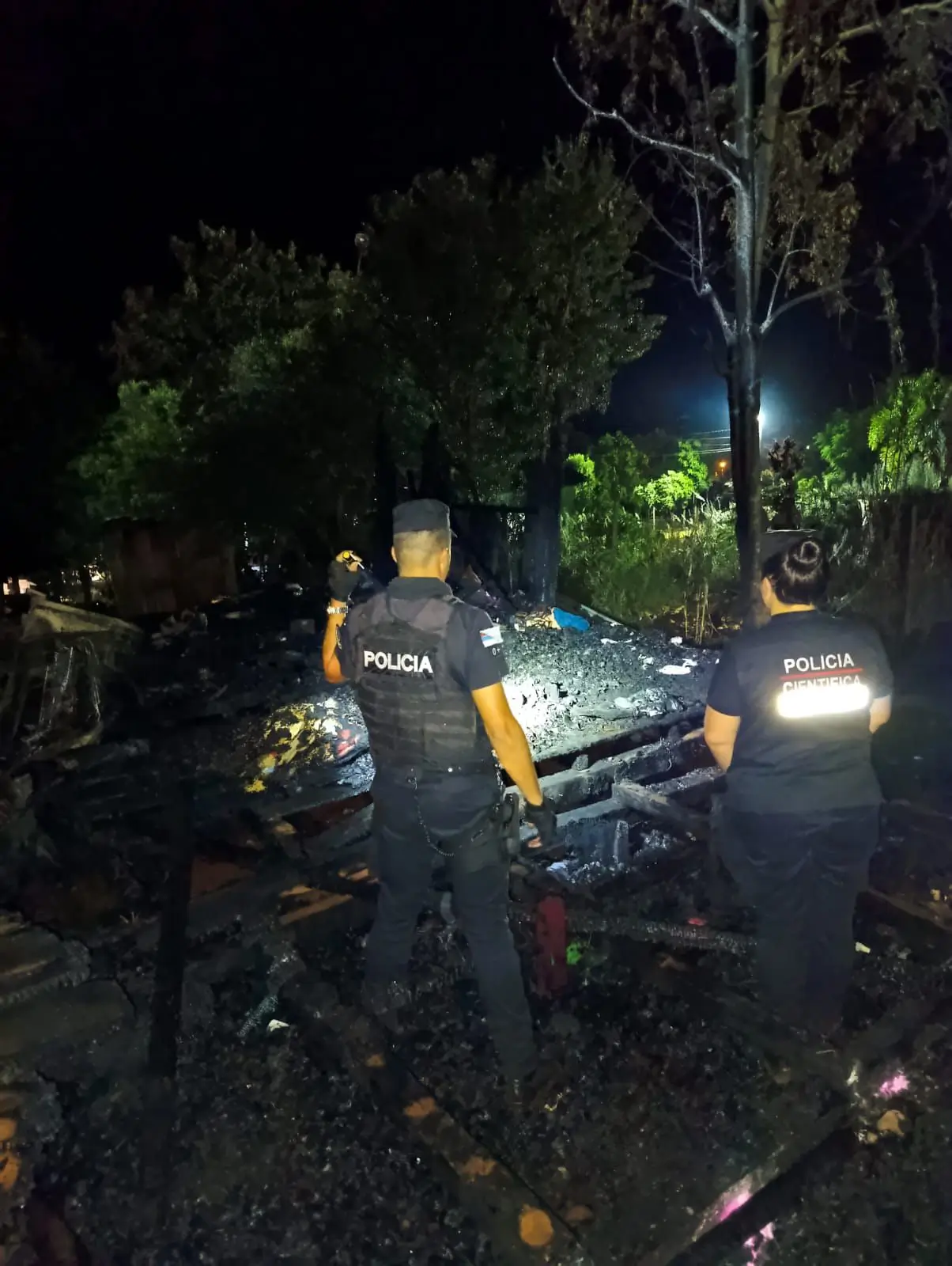 Incendio y tragedia familiar