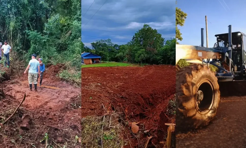 Obras y mejoras en zonas rurales: avanzan trabajos en el Cruce Londero, Monte Alto y barrio Somavilla
