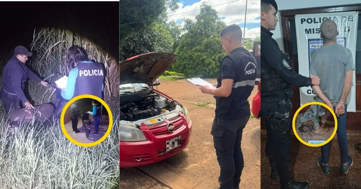 Operativos policiales en San Vicente